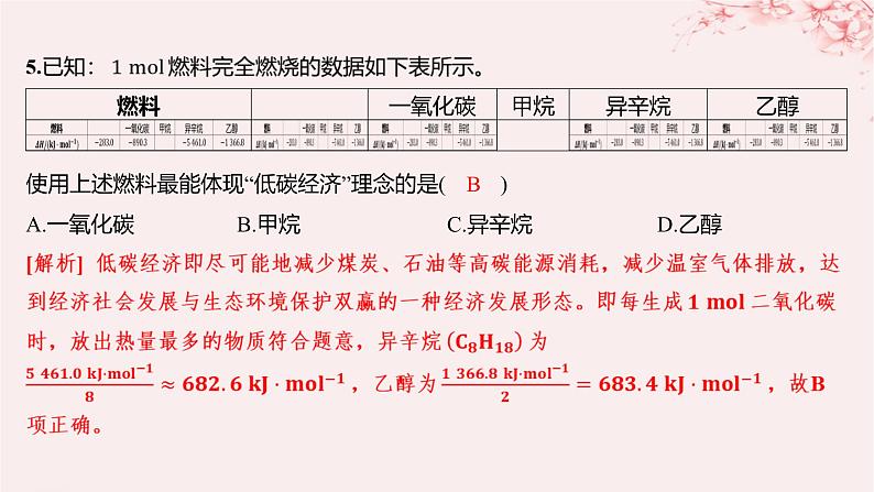 江苏专用2023_2024学年新教材高中化学专题1化学反应与能量变化第一单元化学反应的热效应第三课时能源的充分利用分层作业课件苏教版选择性必修1第4页