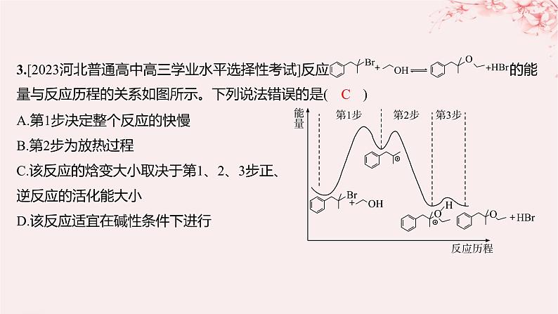 江苏专用2023_2024学年新教材高中化学专题2化学反应速率与化学平衡第一单元化学反应速率微专题5化学反应历程与化学反应速率分层作业课件苏教版选择性必修1第5页