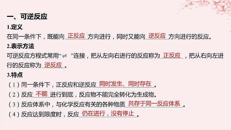 江苏专用2023_2024学年新教材高中化学专题2化学反应速率与化学平衡第二单元化学反应的方向与限度第二课时化学平衡状态课件苏教版选择性必修105