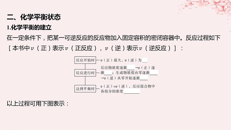 江苏专用2023_2024学年新教材高中化学专题2化学反应速率与化学平衡第二单元化学反应的方向与限度第二课时化学平衡状态课件苏教版选择性必修106