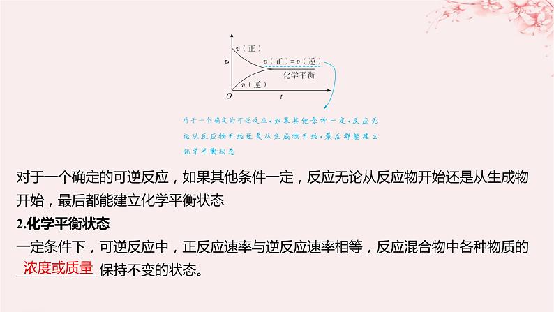 江苏专用2023_2024学年新教材高中化学专题2化学反应速率与化学平衡第二单元化学反应的方向与限度第二课时化学平衡状态课件苏教版选择性必修107