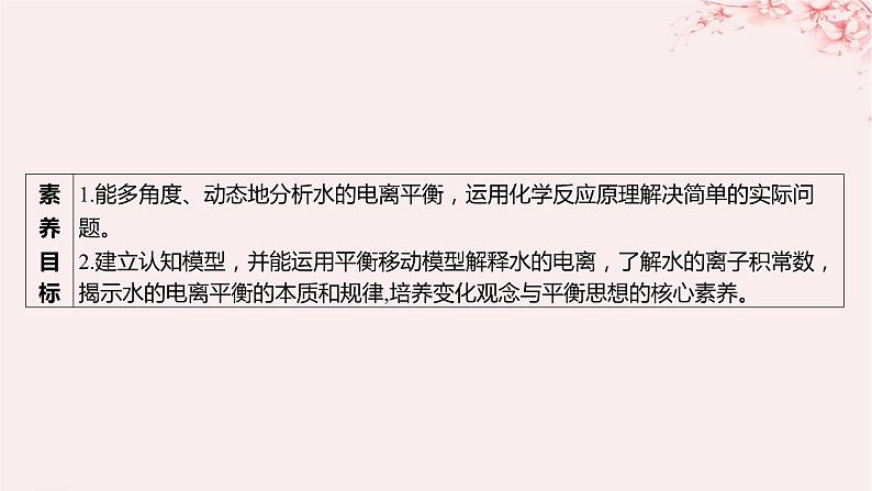 江苏专用2023_2024学年新教材高中化学专题3水溶液中的离子反应第一单元弱电解质的电离平衡第三课时水的电离平衡课件苏教版选择性必修103