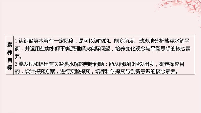 江苏专用2023_2024学年新教材高中化学专题3水溶液中的离子反应第三单元盐类的水解第二课时盐类水解的影响因素及应用课件苏教版选择性必修1第3页