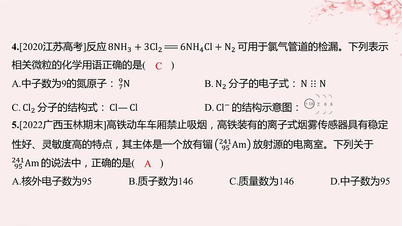 江苏专用2023_2024学年新教材高中化学专题1揭示物质结构的奥秘测评B课件苏教版选择性必修204