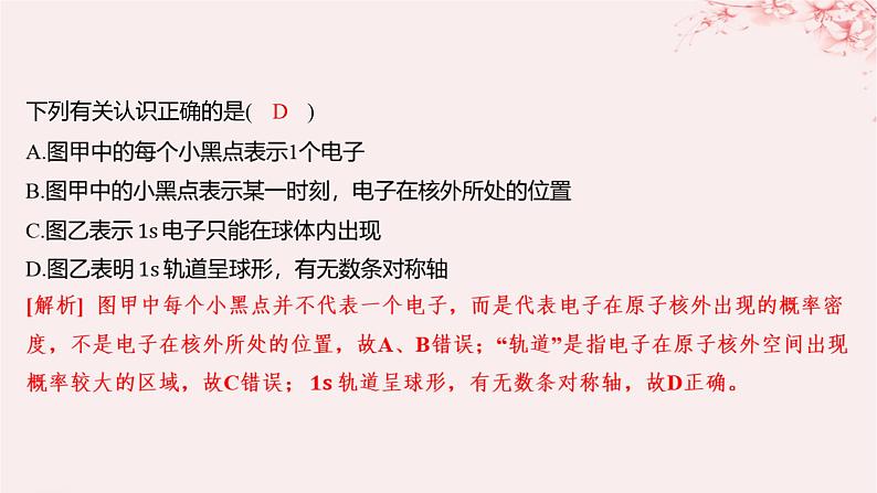 江苏专用2023_2024学年新教材高中化学专题2原子结构与元素性质第一单元原子核外电子的运动第一课时原子核外电子的运动特征分层作业课件苏教版选择性必修2第4页