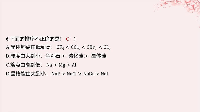 江苏专用2023_2024学年新教材高中化学专题3微粒间作用力与物质性质测评B课件苏教版选择性必修205