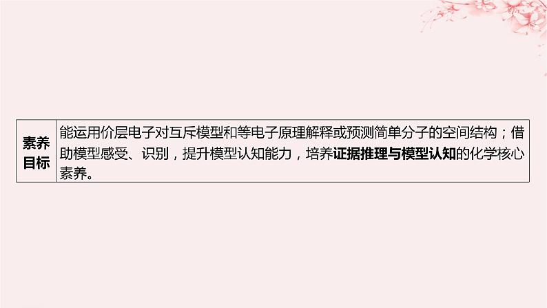 江苏专用2023_2024学年新教材高中化学专题4分子空间结构与物质性质第一单元分子的空间结构第二课时价层电子对互斥模型等电子原理课件苏教版选择性必修203