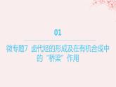 江苏专用2023_2024学年新教材高中化学专题5药物合成的重要原料__卤代烃胺酰胺微专题7卤代烃的形成及在有机合成中的“桥梁”作用课件苏教版选择性必修3