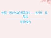 江苏专用2023_2024学年新教材高中化学专题5药物合成的重要原料__卤代烃胺酰胺整合课件苏教版选择性必修3