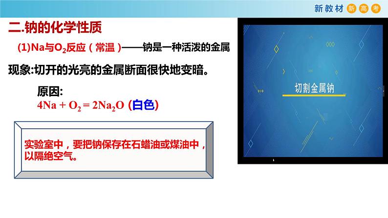 高一化学同步教学课堂 人教版2019必修第一册 2.1.1 活泼的金属单质钠课件PPT07