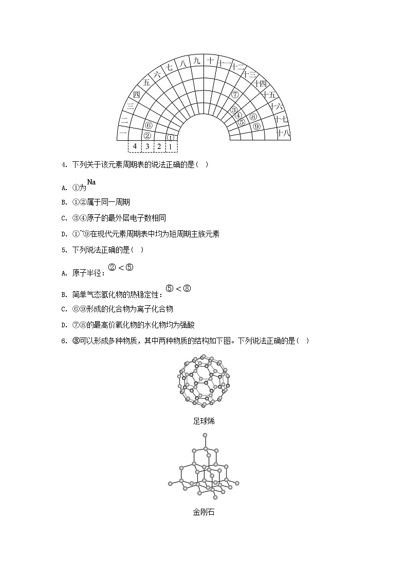 江苏专版2023_2024学年新教材高中化学专题5微观结构与物质的多样性测评苏教版必修第一册第2页