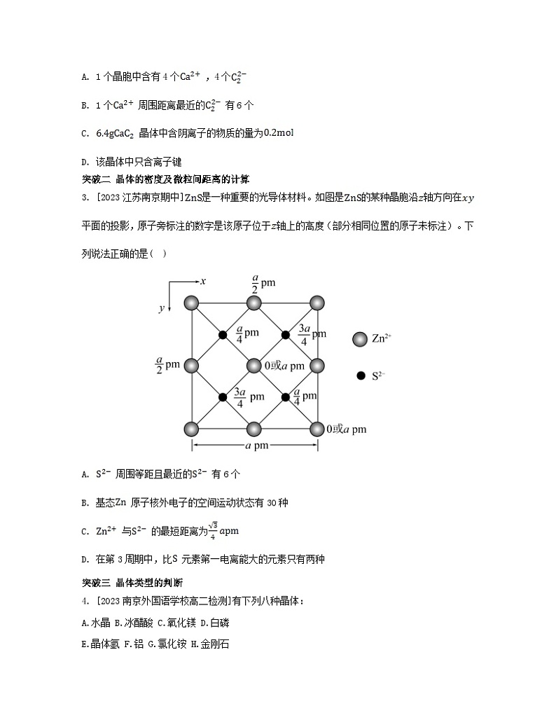 江苏专版2023_2024学年新教材高中化学专题3微粒间作用力与物质性质整合苏教版选择性必修202