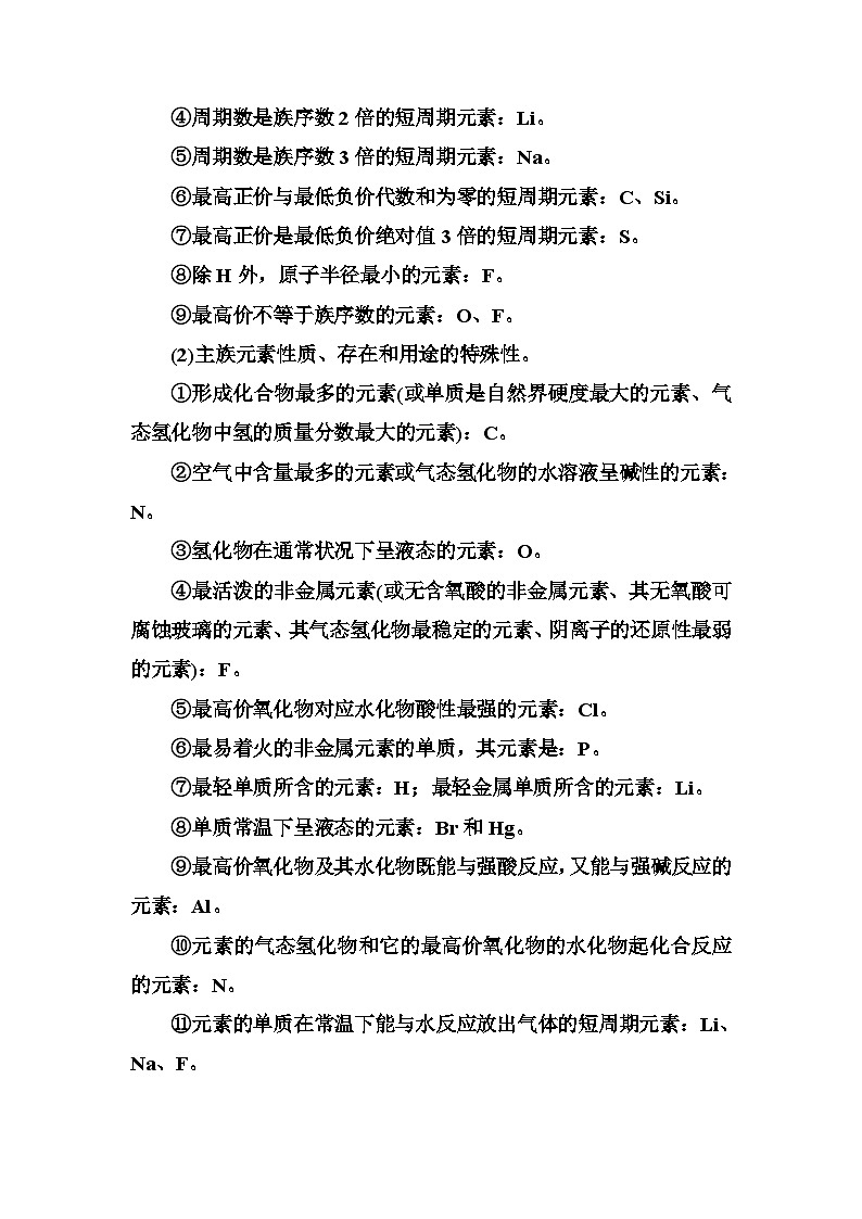 2022年高中化学必修二专题讲座：（二）元素推断的方法与技巧 Word版含解析第2页