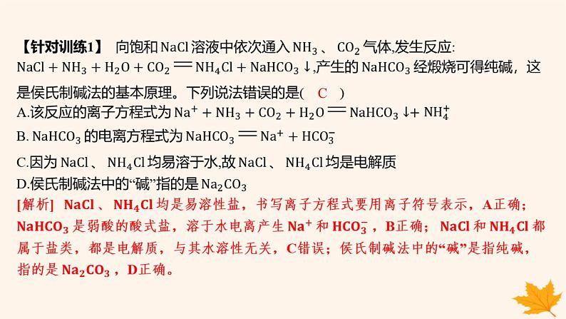 江苏专版2023_2024学年新教材高中化学第一章物质及其变化章末复习课课件新人教版必修第一册第4页