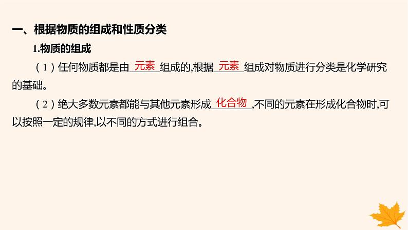 江苏专版2023_2024学年新教材高中化学第一章物质及其变化第一节物质的分类及转化第一课时物质的分类课件新人教版必修第一册05