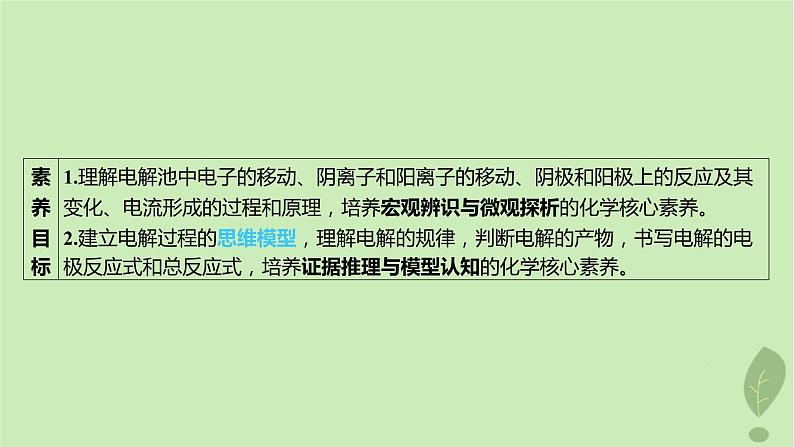 江苏专版2023_2024学年新教材高中化学第四章化学反应与电能第二节电解池第一课时电解原理课件新人教版选择性必修103