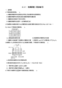 高中化学人教版 (2019)选择性必修1第二节 电解池课时作业