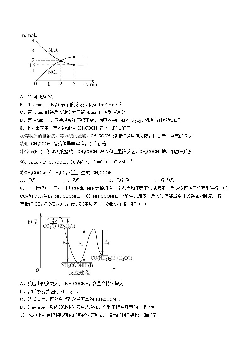 河北省保定市唐县第一高级中学2023-2024学年高二上学期第一次考试（9月）化学试题（Word版含答案）第3页