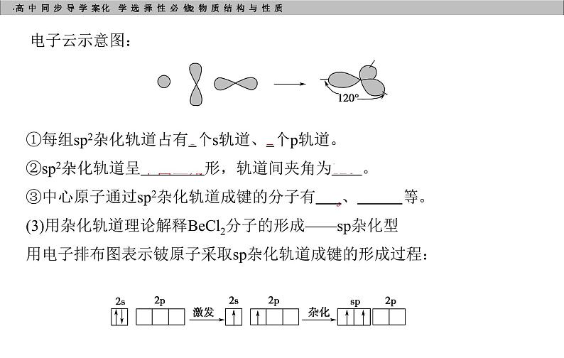 高中化学选择性必修2（人教版2019） 第二章 第二节第二课时　杂化轨道理论简介 课件07