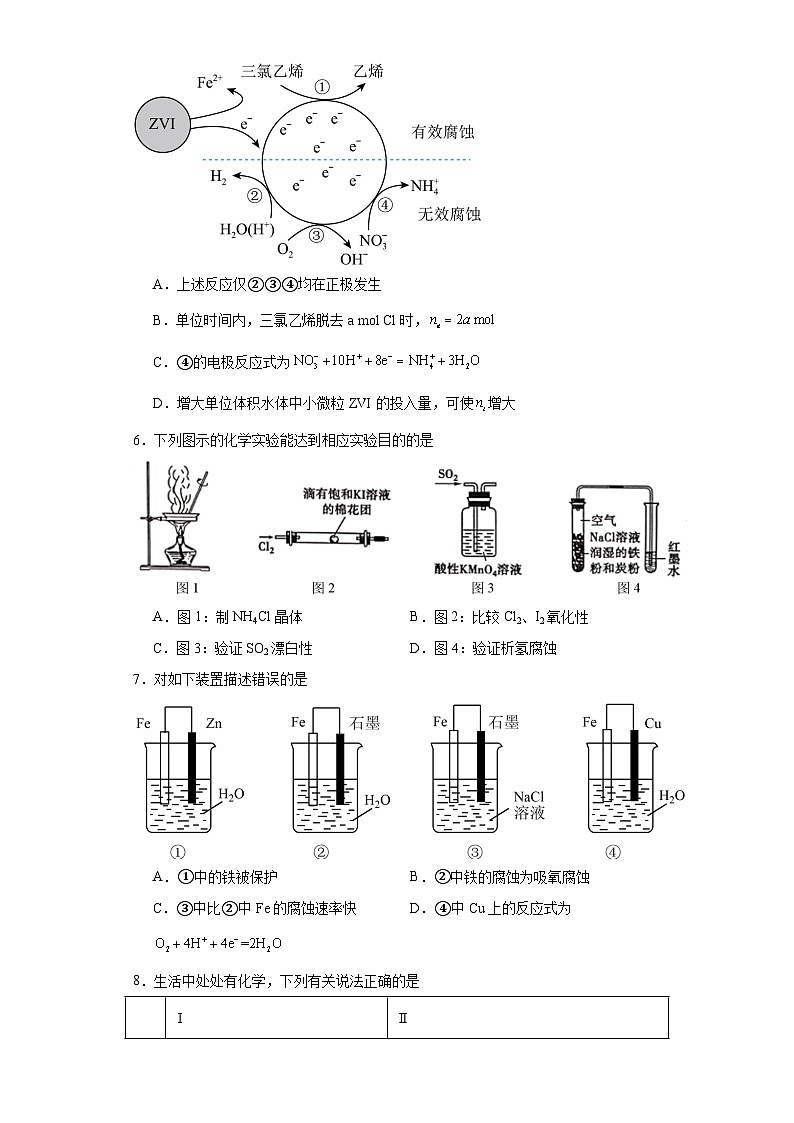 1.4金属的腐蚀与防护同步练习-鲁科版高中化学选择性必修1第3页