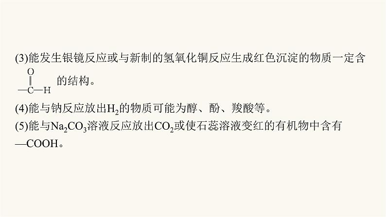 苏教版高中化学选择性必修3有机化学基础专题4整合课件07