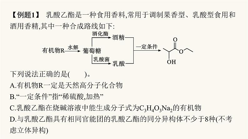 苏教版高中化学选择性必修3有机化学基础专题6整合课件07