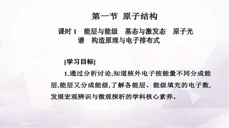 人教版高中化学选择性必修2第一章第一节课时1 能层与能级基态与激发态原子光谱构造原理与电子排布式课件第2页