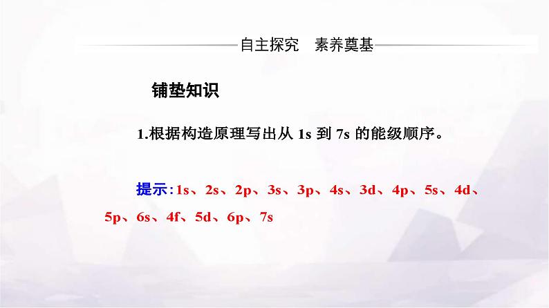 人教版高中化学选择性必修2第一章第二节课时1 原子结构与元素周期表课件03