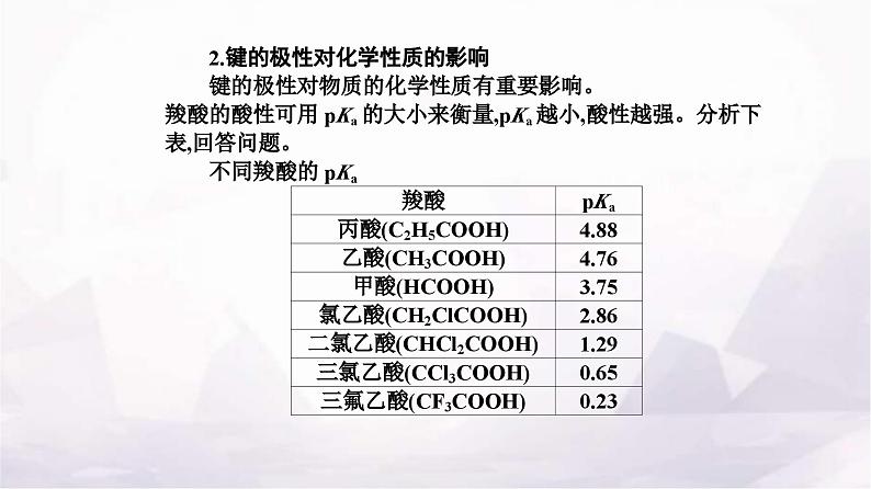 人教版高中化学选择性必修2第二章第三节课时1共价键的极性课件06