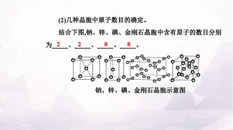 人教版高中化学选择性必修2第三章第一节课时2晶胞晶体结构的测定课件第6页