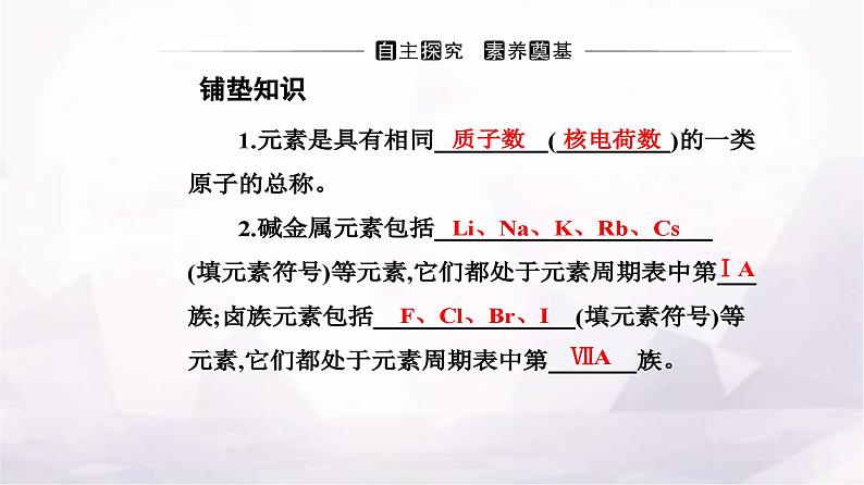 人教版高中化学必修第一册第四章第一节课时2核素原子结构与元素的性质课件第4页