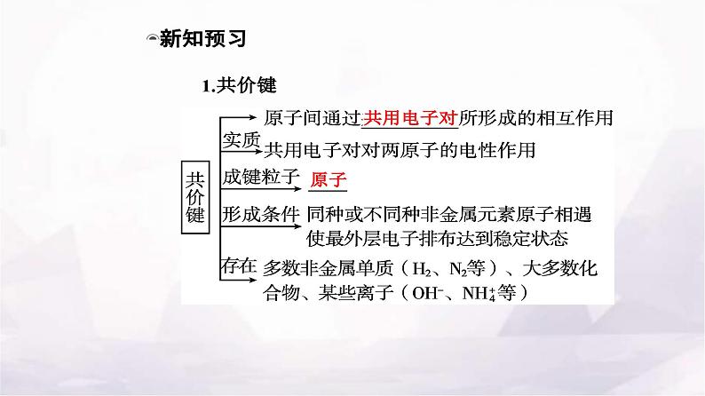 人教版高中化学必修第一册第四章第三节课时2共价键课件05