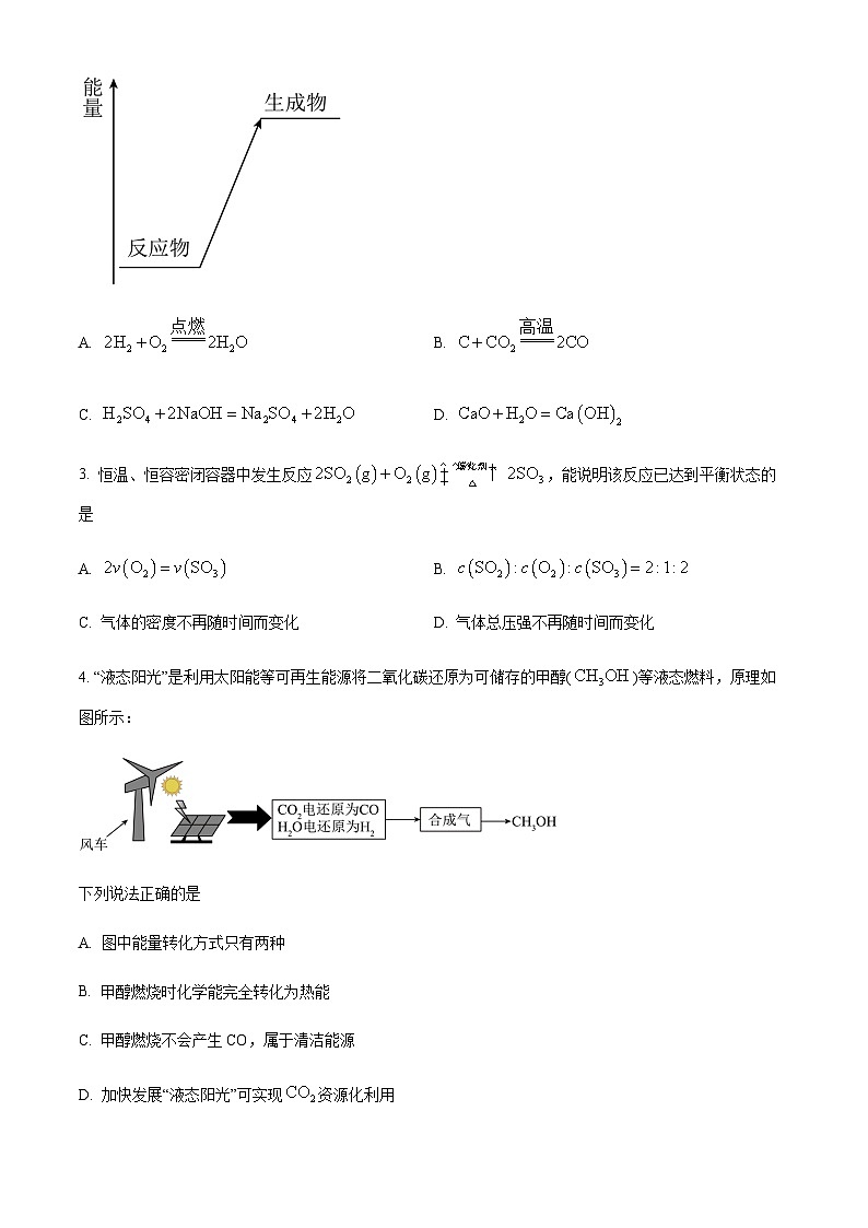 山西省孝义市名校2023-2024学年高二上学期开学考试化学试题（原卷版+解析版）02