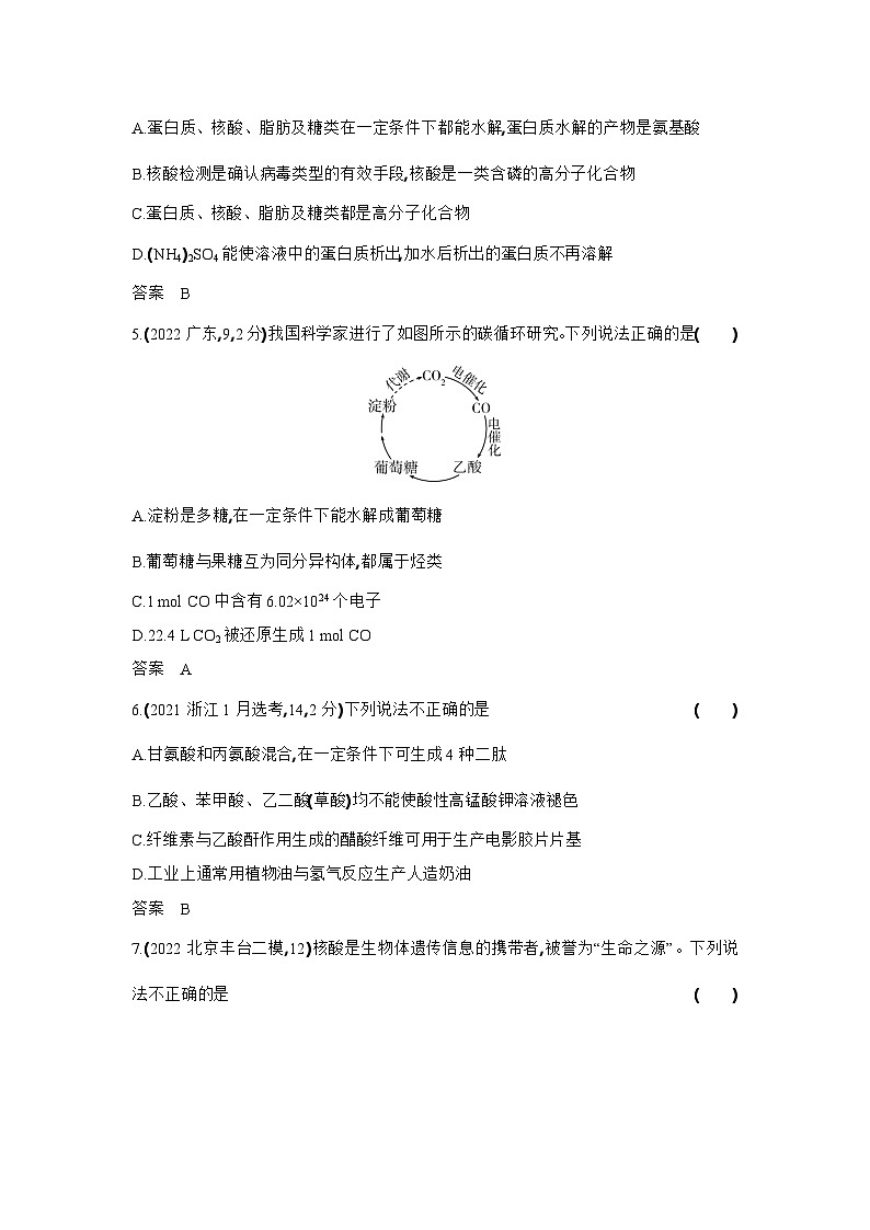 15_专题十五生物大分子有机合成习题+检测+10年高考题分类02