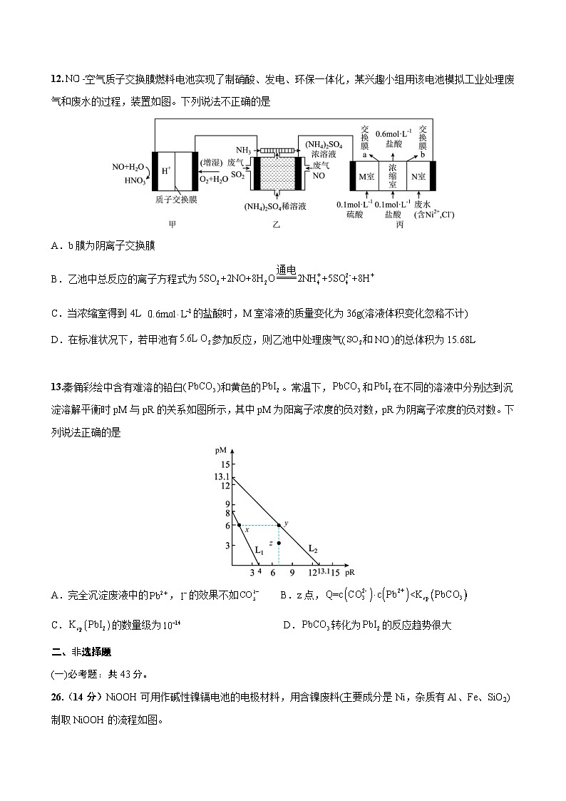 新高考化学模拟试卷49（原卷版+教师版）第3页