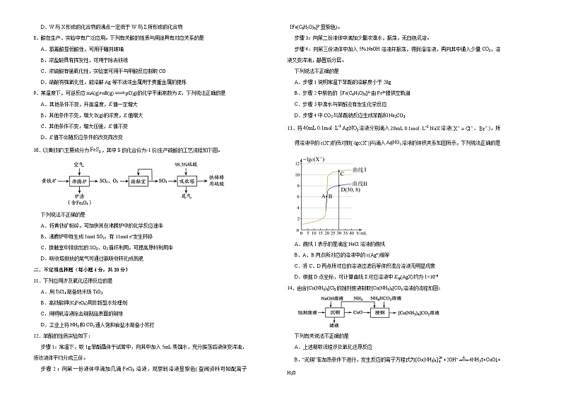 新高考化学模拟试卷15（原卷版+教师版）第2页