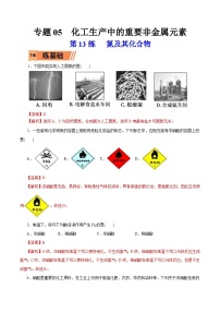 新高考化学一轮复习考点过关练习第13练 氮及其化合物（含解析）