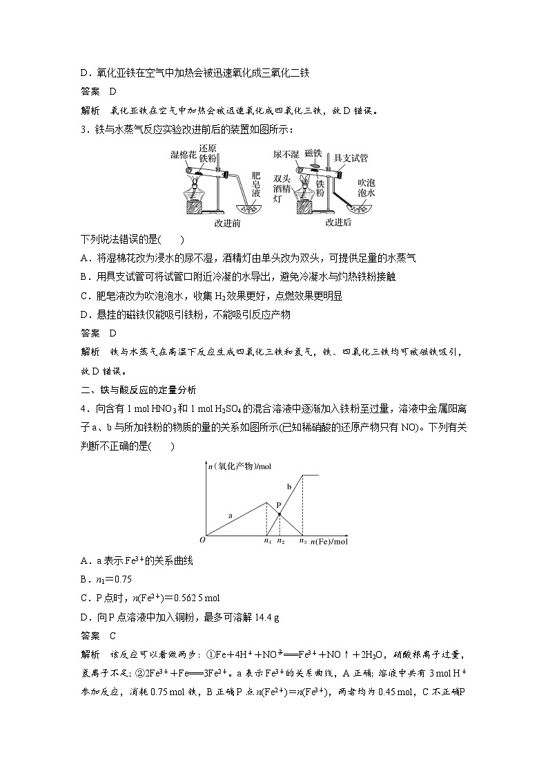 新高考化学一轮复习精品学案 第4章 第15讲　铁及其氧化物和氢氧化物（含解析）第3页