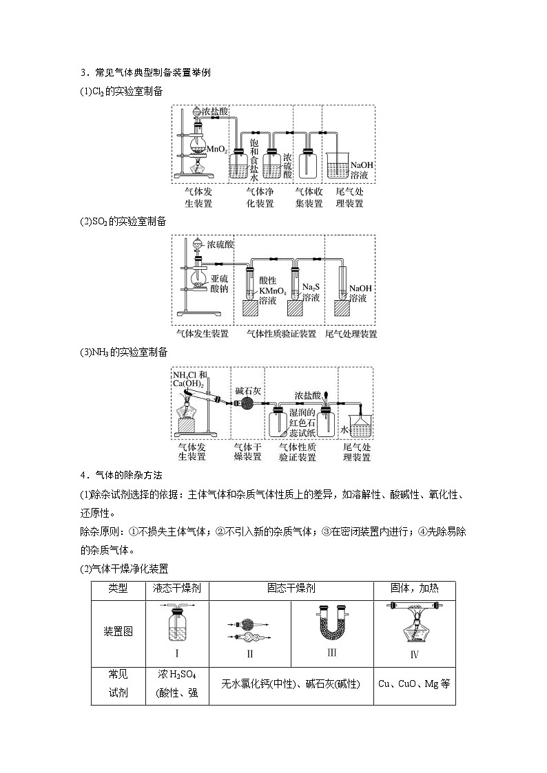 新高考化学一轮复习精品学案 第5章 第29讲　常见气体的实验室制备、净化和收集（含解析）第2页