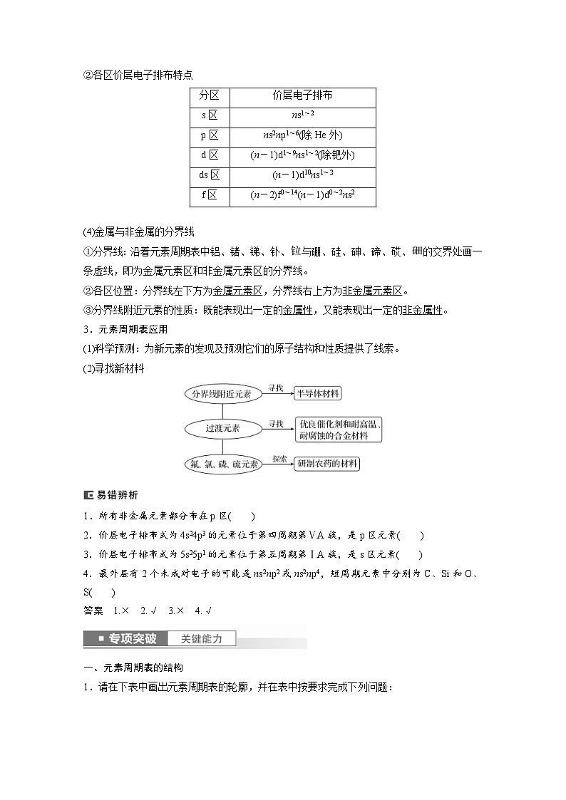 新高考化学一轮复习精品学案 第6章 第31讲　元素周期表、元素的性质（含解析）第2页