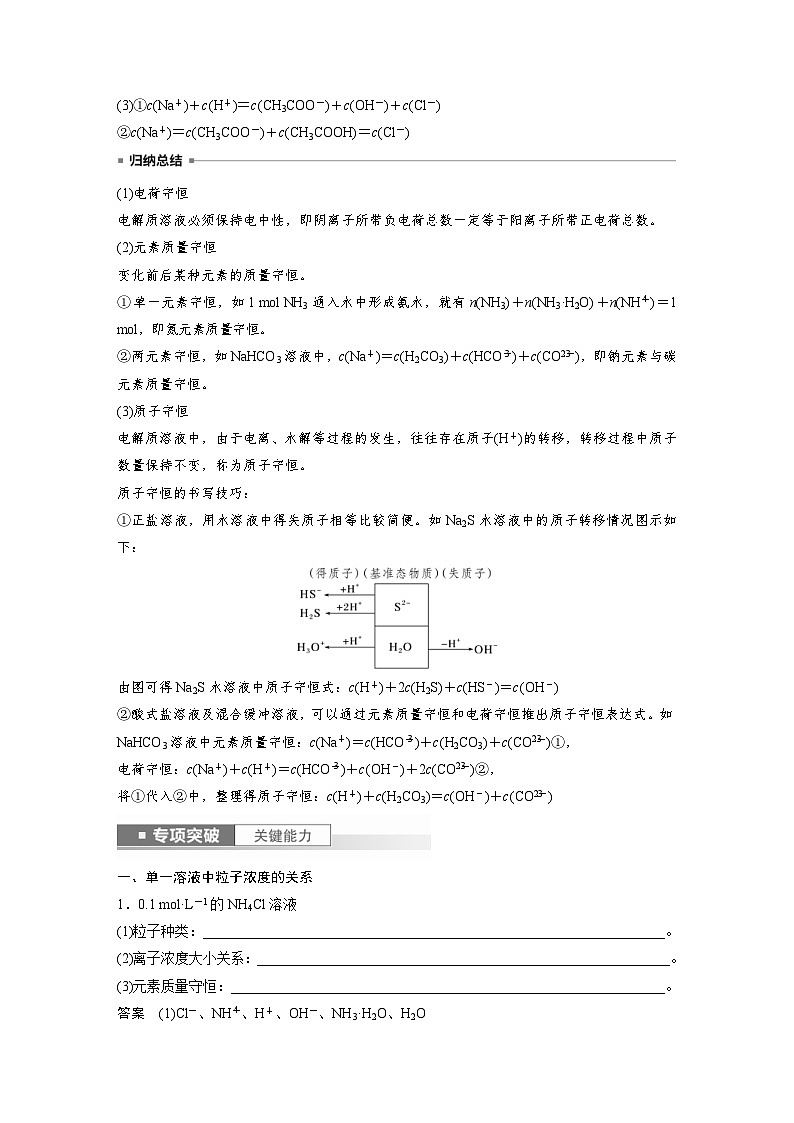 新高考化学一轮复习精品学案 第9章 第55讲　溶液中“粒子”浓度关系（含解析）第2页