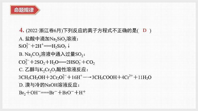 新高考化学二轮复习导学案课件　微主题2　离子反应　氧化还原反应（含解析）07