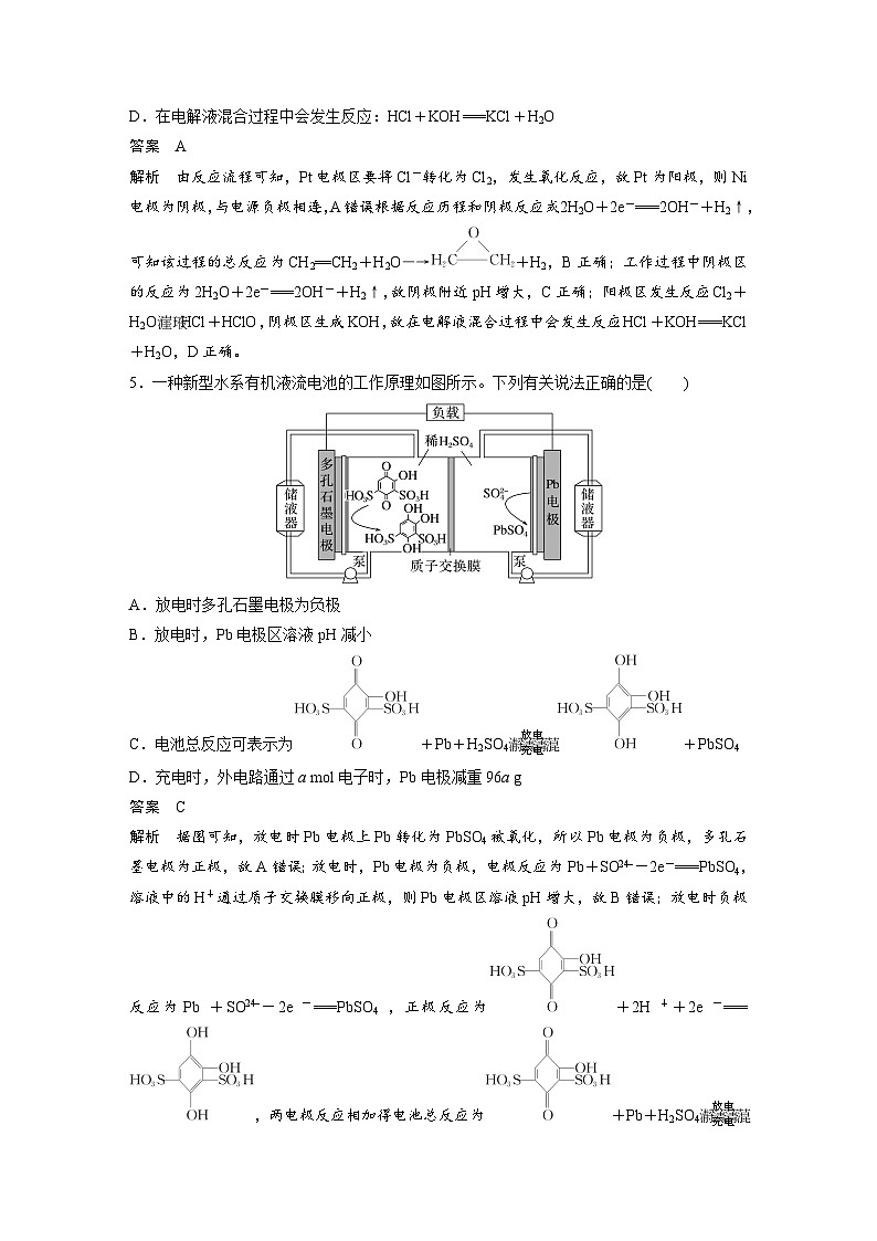 新高考化学二轮复习学案第3部分 考前特训 特色练8　电化学基础（含解析）第3页