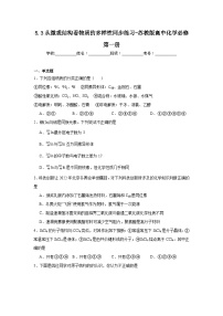 化学必修 第一册第三单元 从微观结构看物质的多样性练习