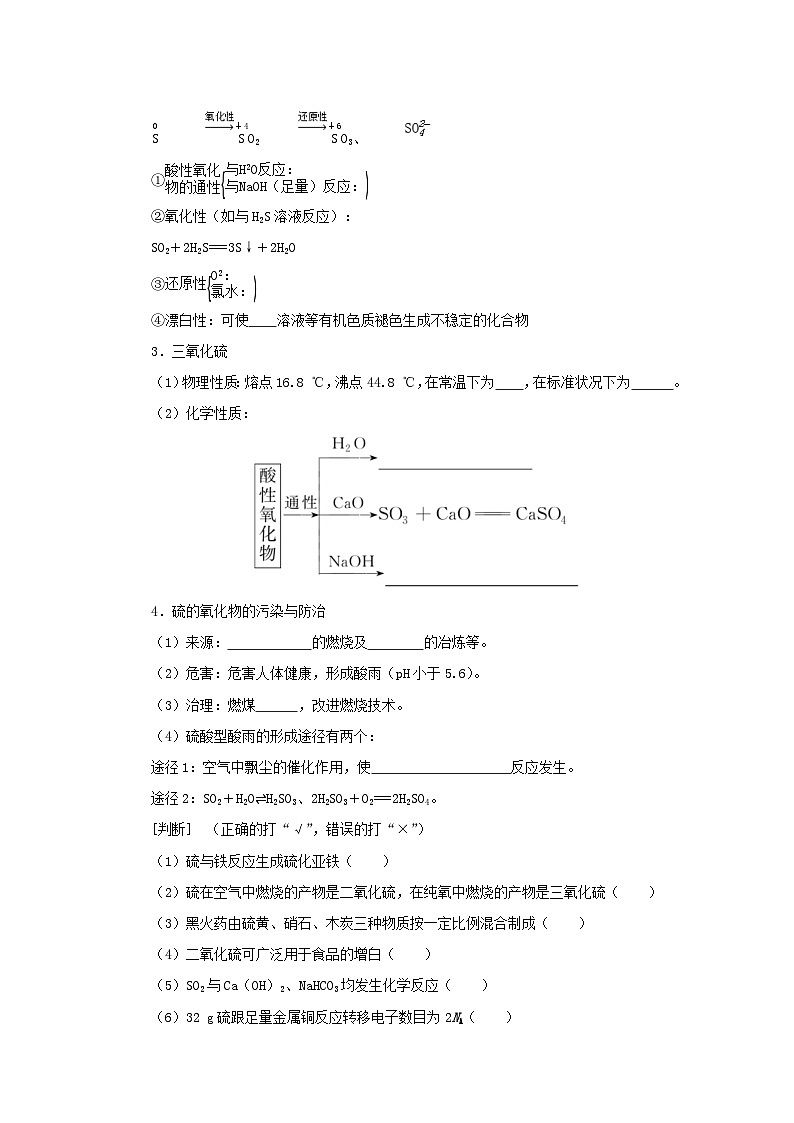 新高考化学一轮复习精品学案4.3硫及其化合物（含解析）第2页