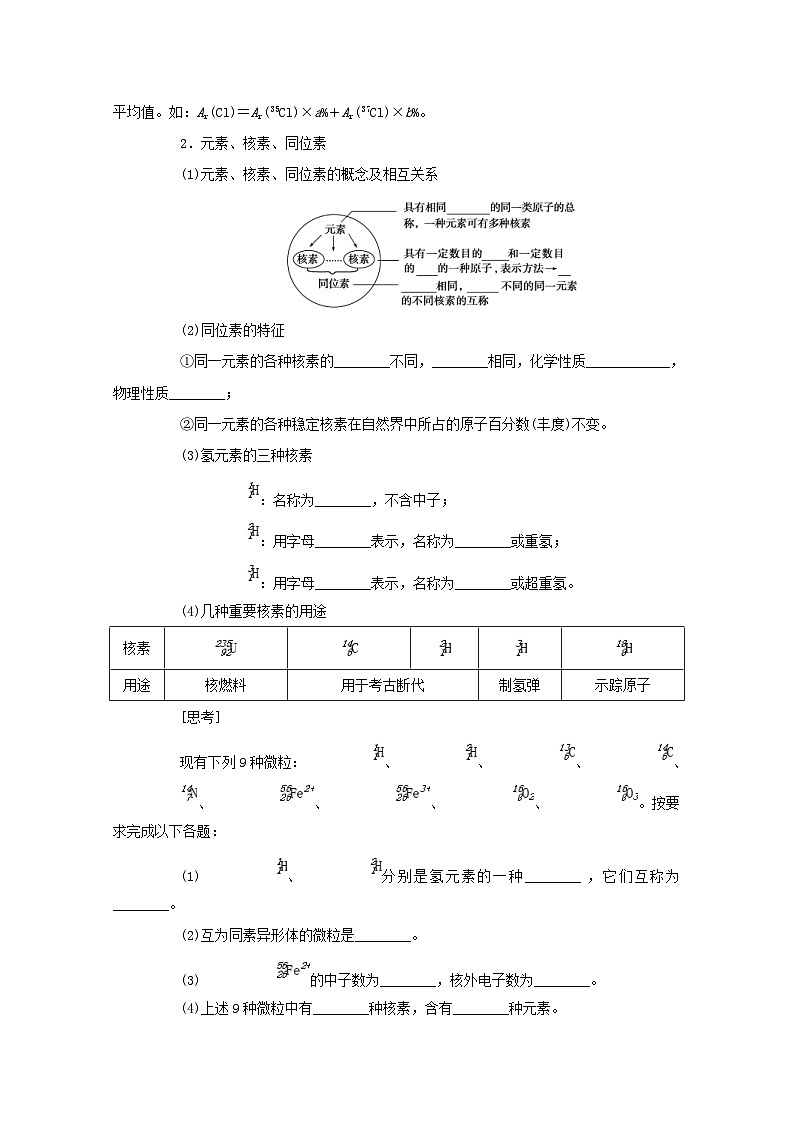 新高考化学一轮复习精品学案5.1原子结构（含解析）第2页