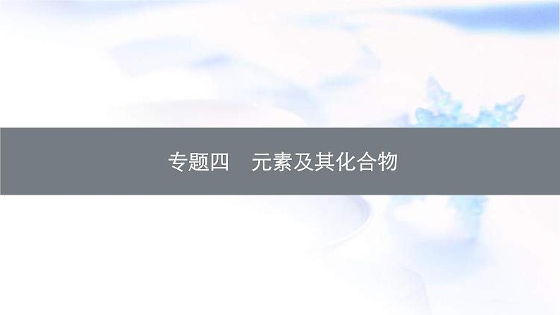 新高考化学二轮复习精品课件专题四元素及其化合物（含解析）01