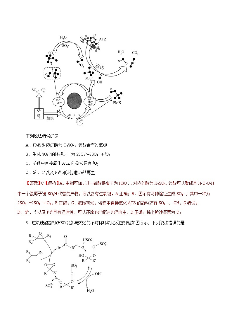 新高考化学二轮复习检测卷专题12 化学反应机理（含解析）第2页