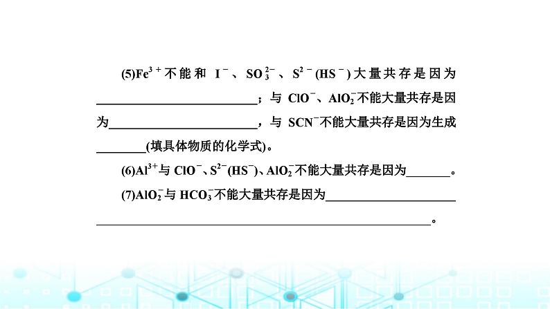 2024届高考化学复习专题离子共存课件第4页