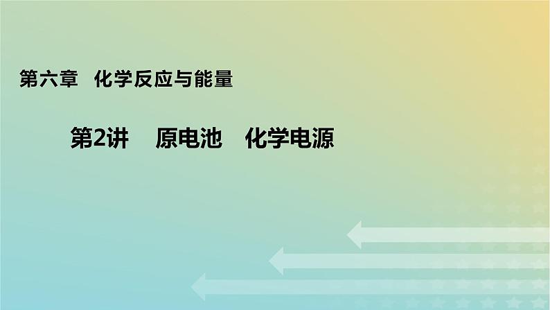 2024届高考化学一轮复习原电池化学电源课件第1页